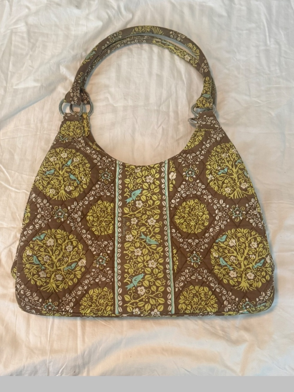 Vera Bradley - Sittin in a Tree  hobo shoulder bag. Gently used  N 17